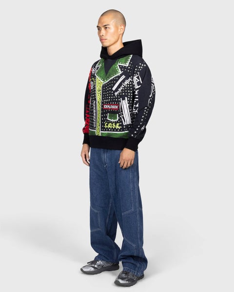 Pleasures Explosion Hood, black / multi