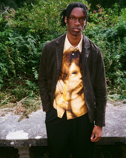 Pleasures Cherub Button Up Shirt, multi