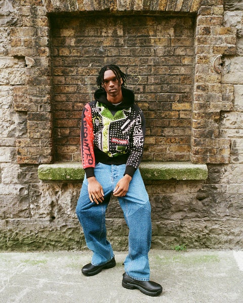 Pleasures Explosion Hood, black / multi