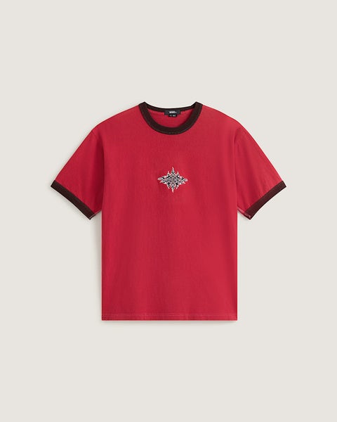 Vans Flame Face Tee, crimson