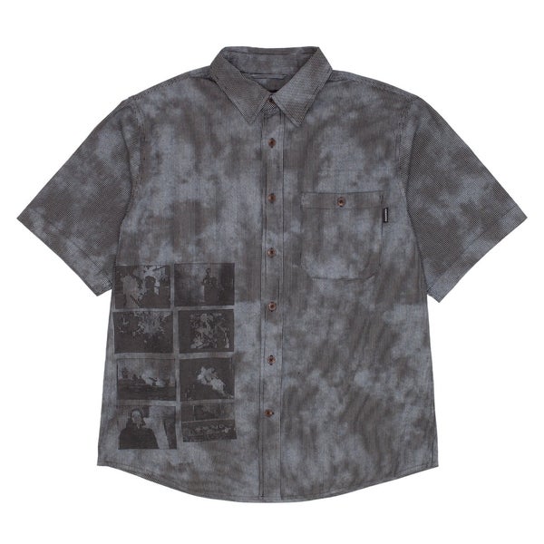 GX1000 S/S Button Down Shirt, over dyed / bleach