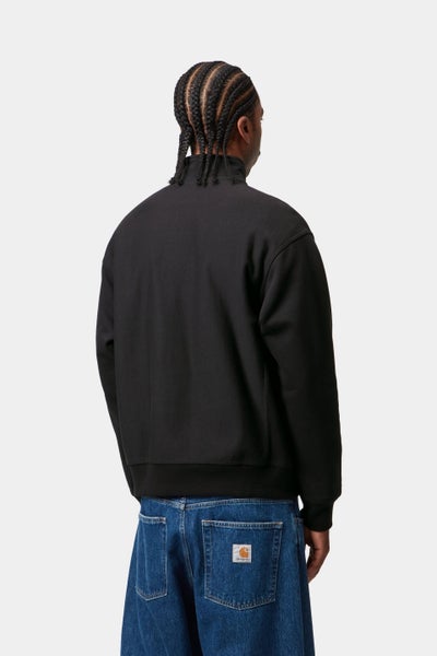 Carhartt Half Zip American Script Sweat, black