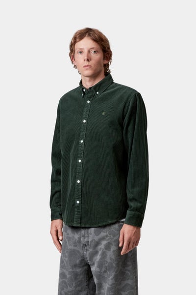 Carhartt L/S Madison Cord Shirt, sycamore tree