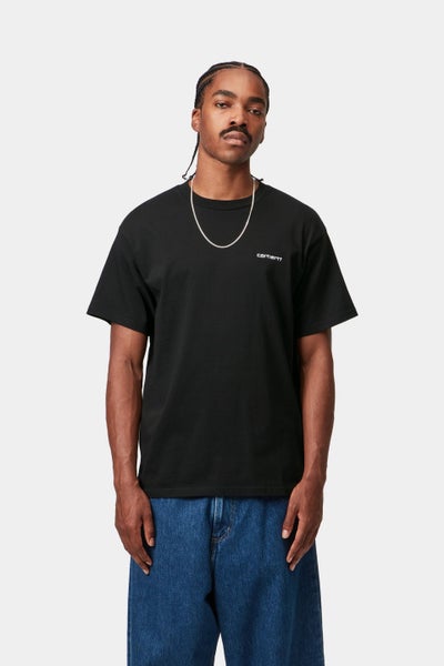 Carhartt Script Embroidery Tee, black / white