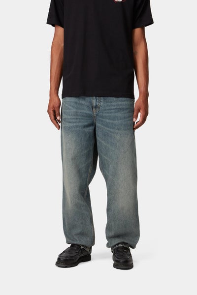 Carhartt Single Knee Pant, blue worn used wash