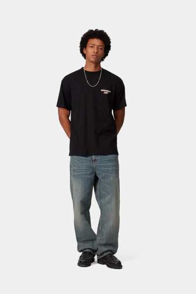 Carhartt Single Knee Pant, blue worn used wash