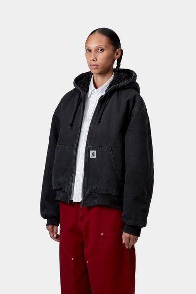 Carhartt Women's OG Active Jacket (Winter), black stone washed
