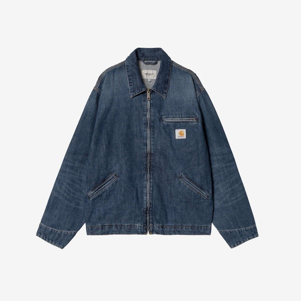Carhartt OG Detroit Jacket, blue dark used wash