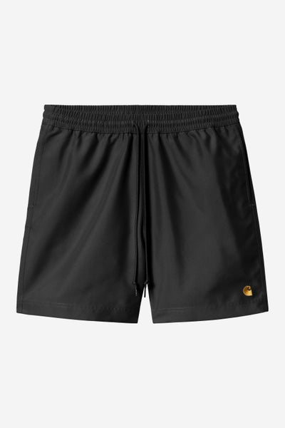 Carhartt Chase Swim Trunks, black / gold