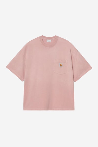Carhartt S/S Hudson Pocket T-shirt, Daphne (chalk wash)