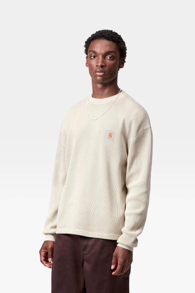 Carhartt Vista Waffle LS Tee, fleur de sel (garment dyed)