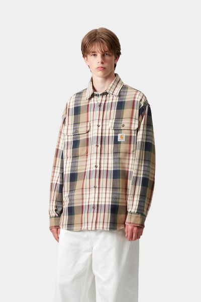 Carhartt L/S Tamblyn Shirt, leather tamblyn check