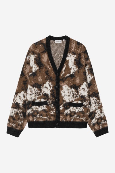 Carhartt Merton Cardigan, wild dog jacquard