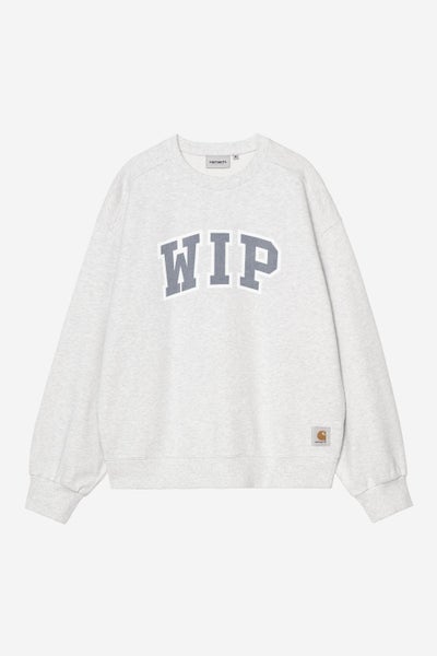 Carhartt WIP III Sweat, ash heather heavy stone wash