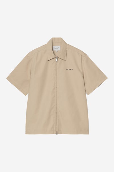 Carhartt Postal Zip Shirt, iroko / black
