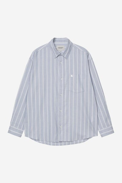 Carhartt Beale Shirt, gentle blue / white