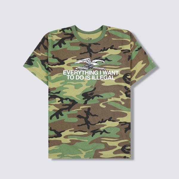 Pleasures Illegal Tee, woodland