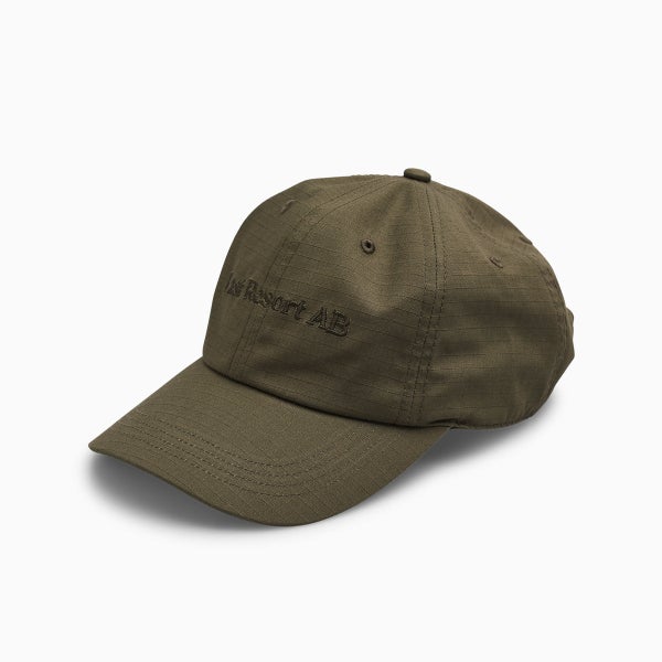 Last Resort Script Logo Soft Peak Cap, olive drab