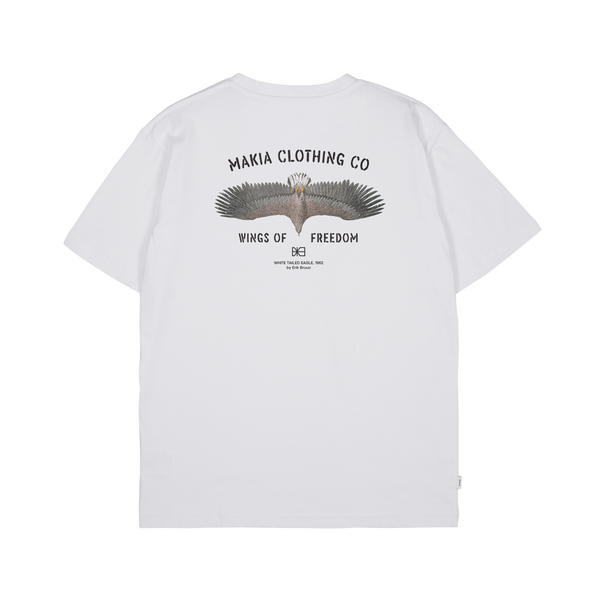 Makia Wings Tee, white