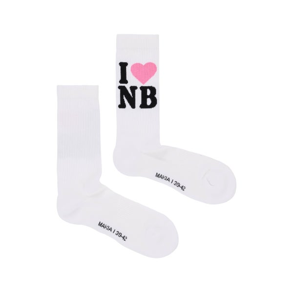 Makia Nylon Beat INB Socks, white