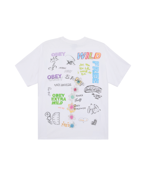 Obey Wild Free Tee, white