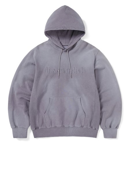 thisisneverthat Overdyed Embroidery Hood, faded purple