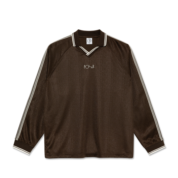 Polar Davie LS Shirt, chocolate / ivory