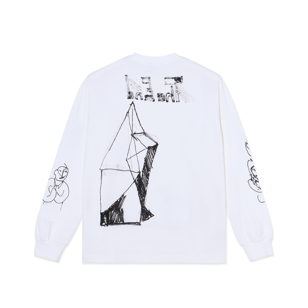 Polar The End LS Tee, white