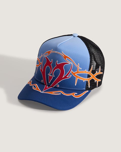 Vans LX Dayana Tribal Trucker Hat, indigo