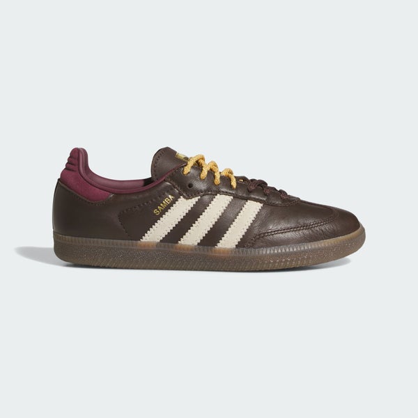 adidas Samba OG WMNS, brown / warm vanilla / maroon