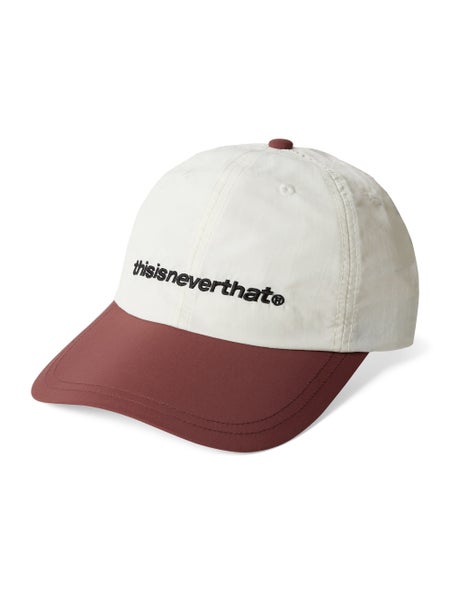 thisisneverthat SP-Logo Nylon Cap, ivory / burgundy