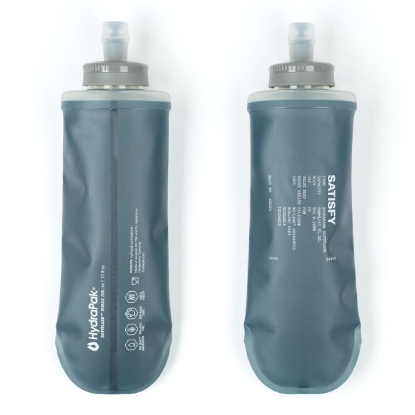 Satisfy HydraPak&reg; Soft Flask 500ml 2‑Pack