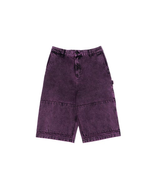 Poetic Sculptor Short, purple acid denim wash
