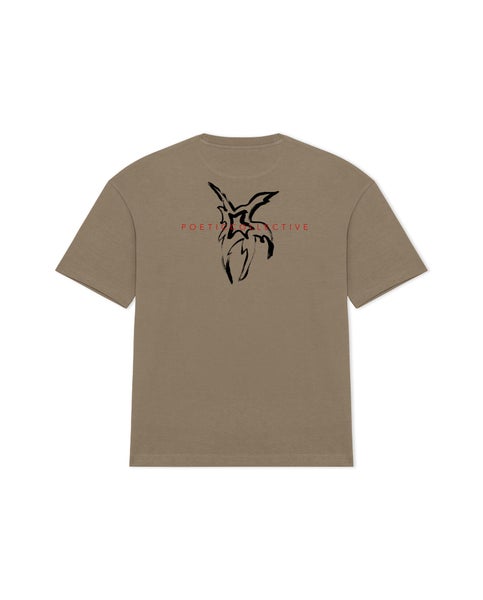 Poetic Star Tee, brown
