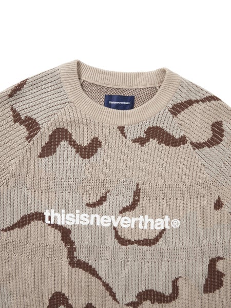 thisisneverthat T-Logo Knit Sweater, camo