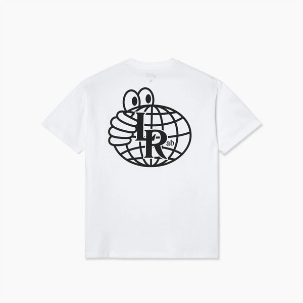 Last Resort Atlas Monogram Tee, white / black
