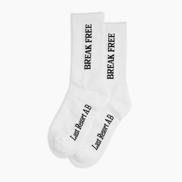 Last Resort Brek Free Socks, white