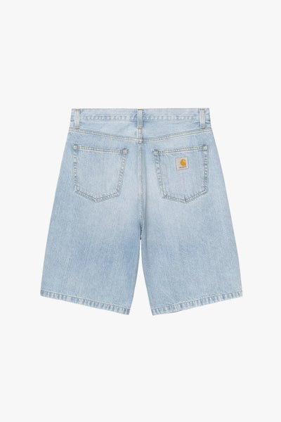Carhartt Langdon (Long Landon) Shorts, blue heavy worn bleached