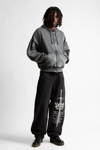 Wasted Paris Kingdom Curved Ziphood, faded black