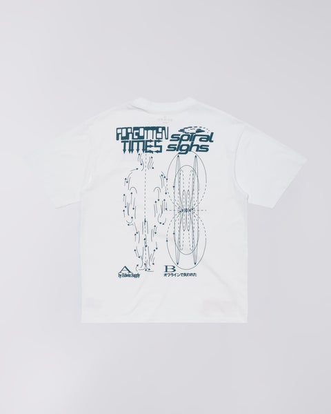 Edwin Spiral Sighs Tee, white