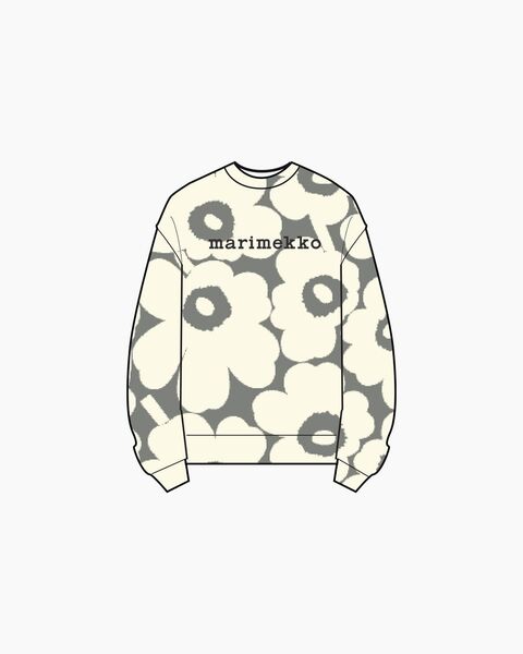 Marimekko Leiot Pieni Unikko Placement,  white / gray