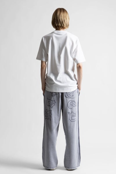 Wasted Paris Kingdom Curved Sweatpants, faded navy