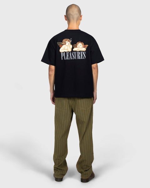 Pleasures Dynamic Short Sleeve Crewneck, black