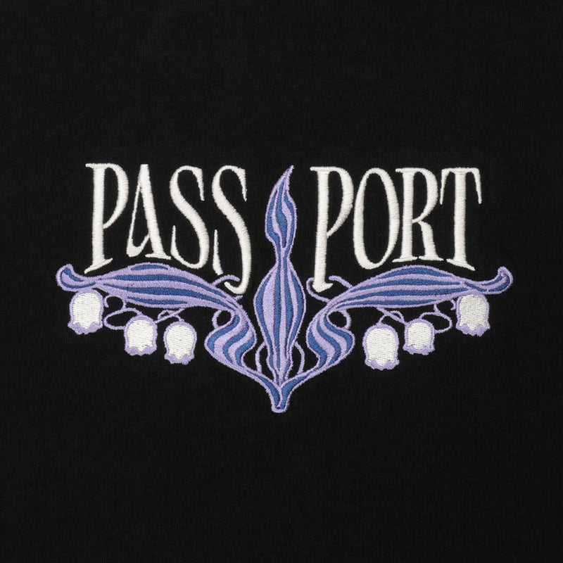 Pass~Port Lily Of The Vally tee, black