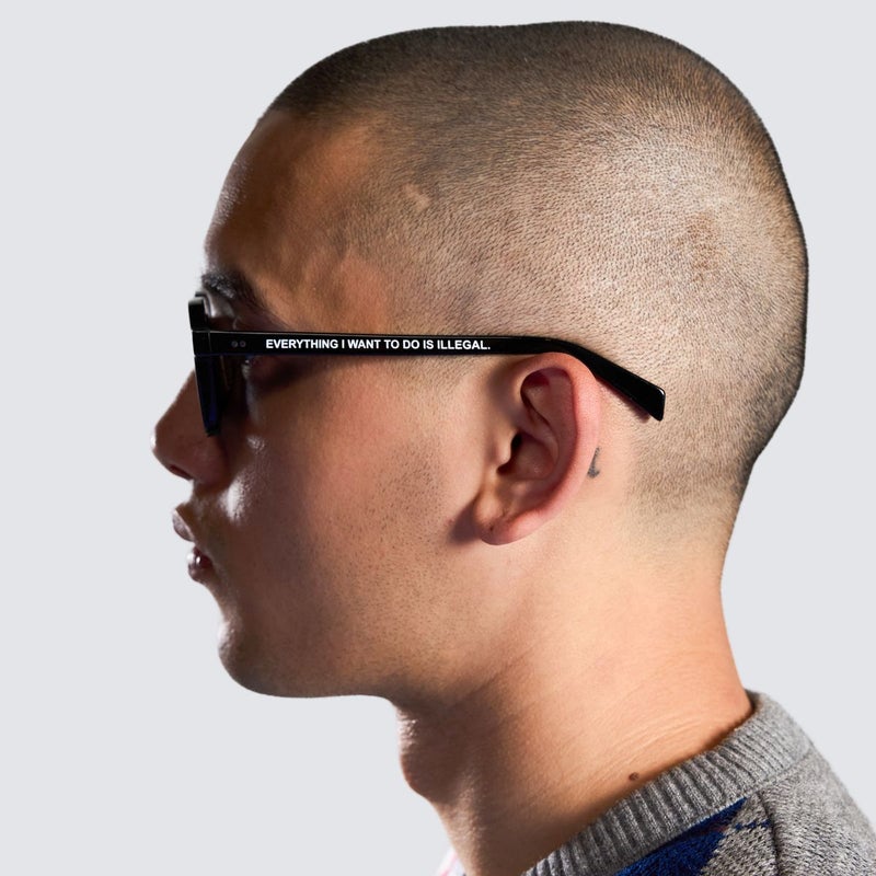 Pleasures X Akila Era Sunglasses, black