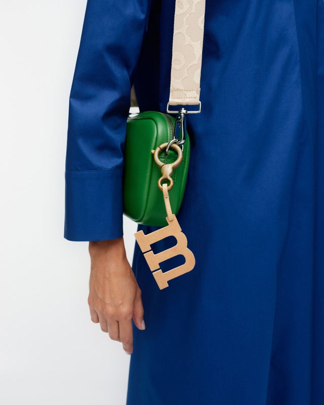 Marimekko M-Logo Charm, leather