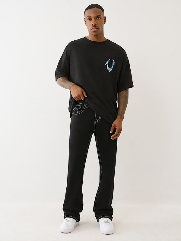 True Religion Billy Big T Flap, black rinse / blue