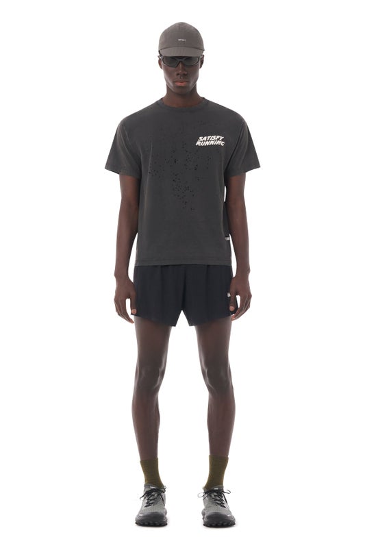 Satisfy MothTech&trade; Chest Logo T‑Shirt, aged black