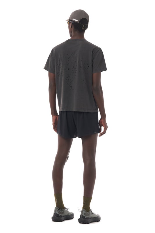 Satisfy MothTech&trade; Chest Logo T‑Shirt, aged black