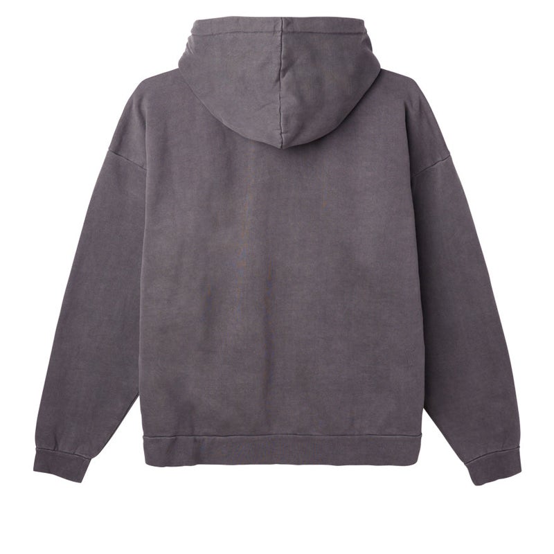 Obey Lowercase Pigment Zip Hood, digital black